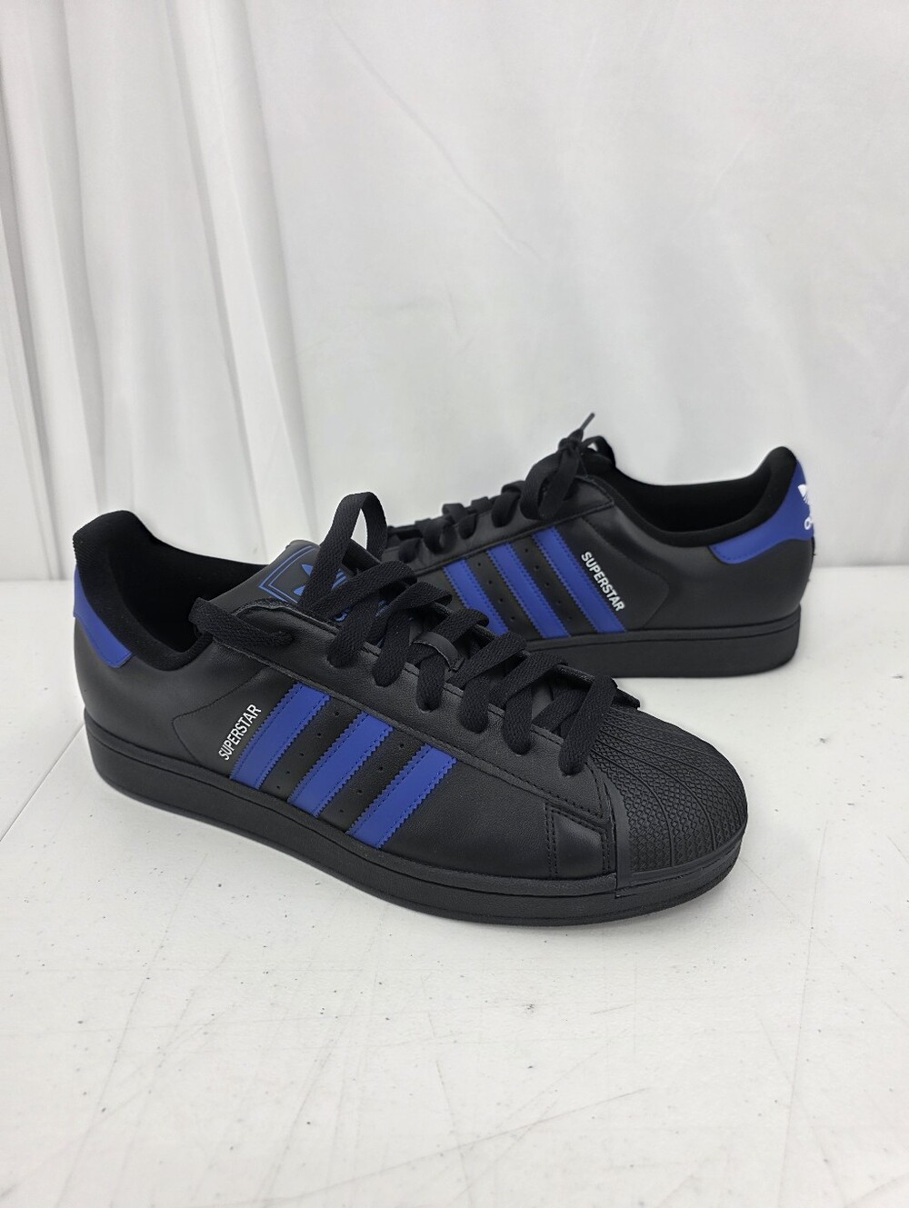 adidas Superstar II Core Black Semi Lucid Blue Cloud Men's Size 13 JR1632 No Box - Picture 1 of 9